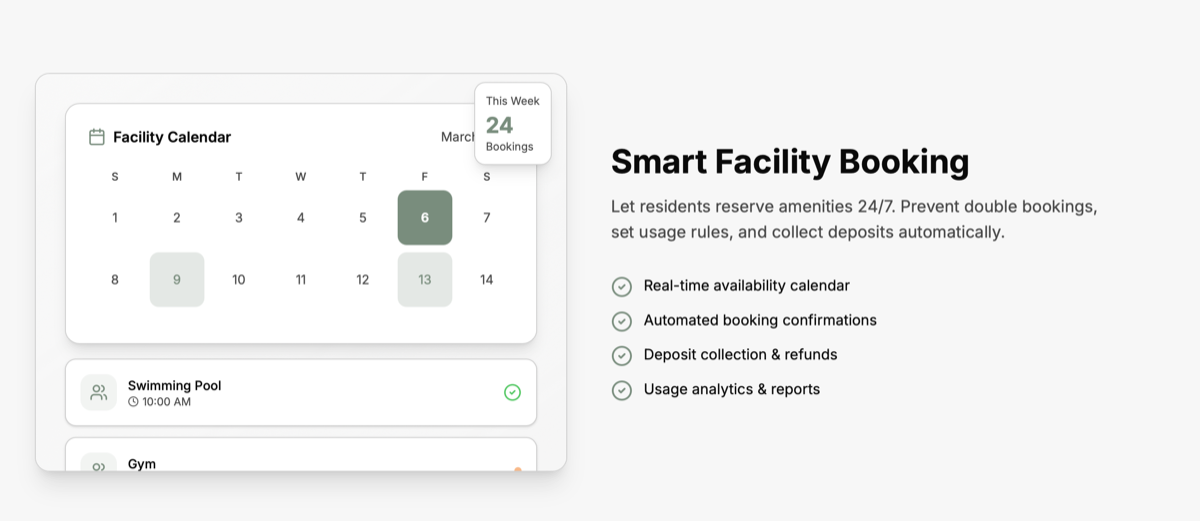 TownHouse — Smart facility booking